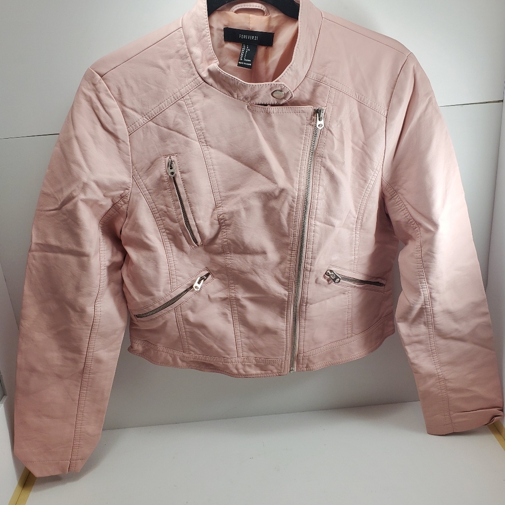 Faux leather jacket